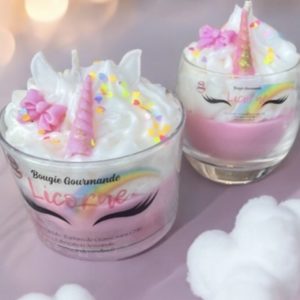 Bougie Gourmande parfum Licorne
