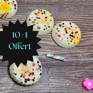 10 fondants parfumés + 1 offert