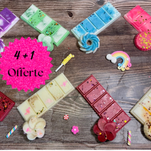 4 Tablettes fondants parfumés + 1 offerte