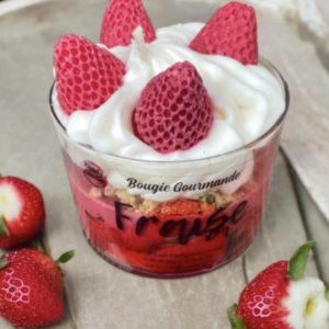Bougie Gourmande parfum Fraise