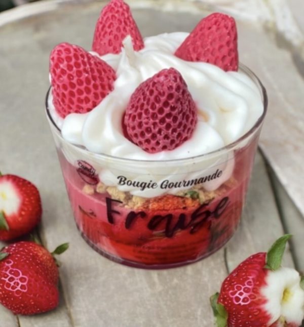 Bougie Gourmande parfum Fraise