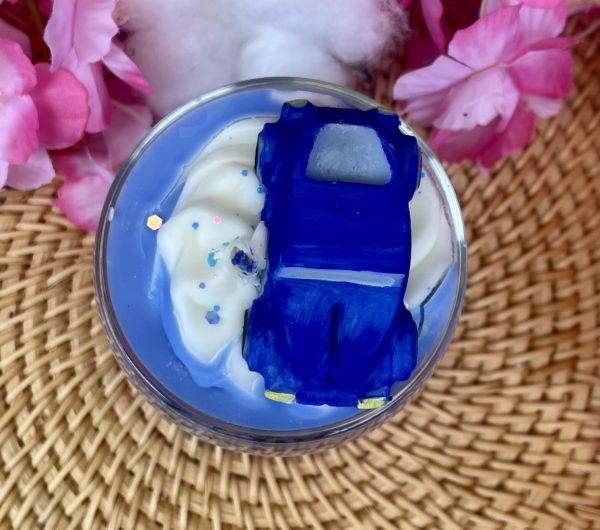 Bougie Gourmande parfum Hugo B. / Etiquette personnalisable – Image 6