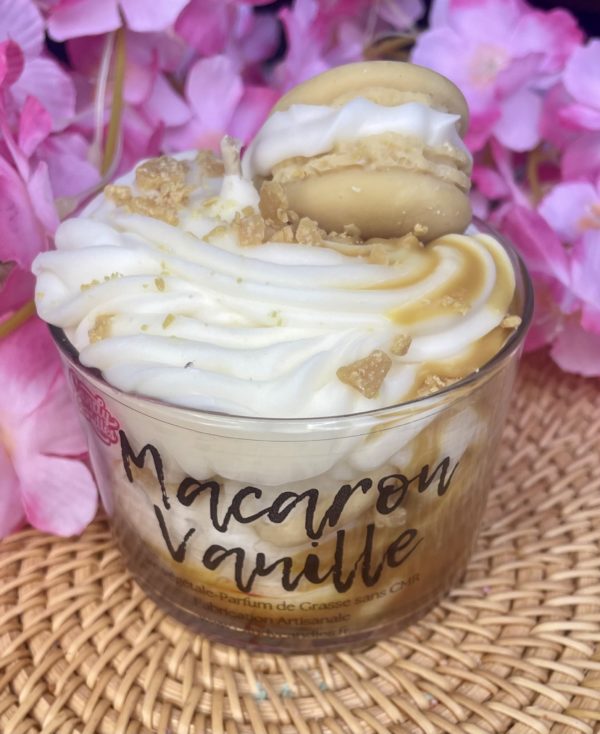 Bougie Gourmande parfum Macaron Vanille – Image 2