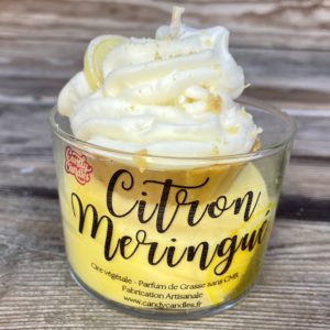 Bougie Gourmande parfum Citron Meringué