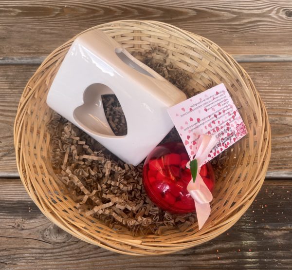 Brûleur coeur + Fondant parfumé Pomme / Petits coeurs – Image 3