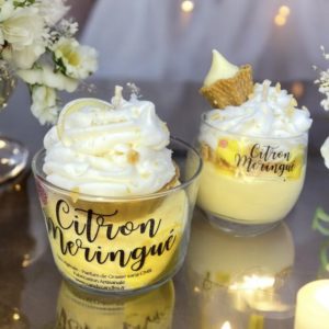 Bougie Gourmande parfum Citron Meringué