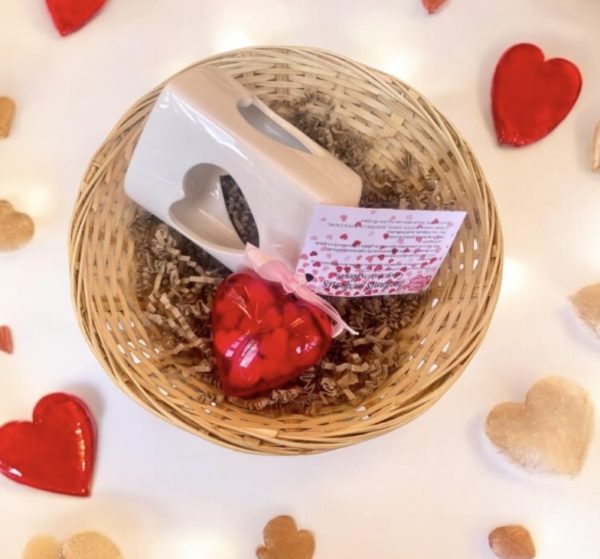 Brûleur coeur + Fondant parfumé Coeur / Petits coeurs