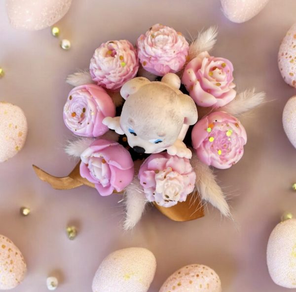 Bouquet fondant Pâques Lapin idée cadeau Pâques