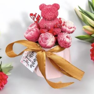 Bouquet Fondants parfumés Ourson / Senteur et couleurs aux choix/Personnalisable