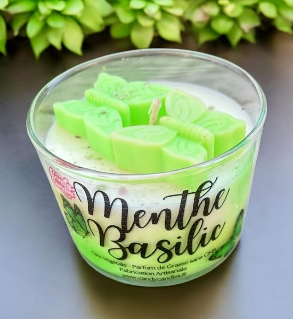 Bougie menthe basilici anti mouche