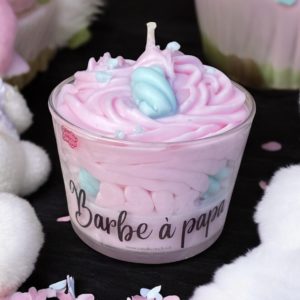 Bougie Gourmande parfum Barbe à papa