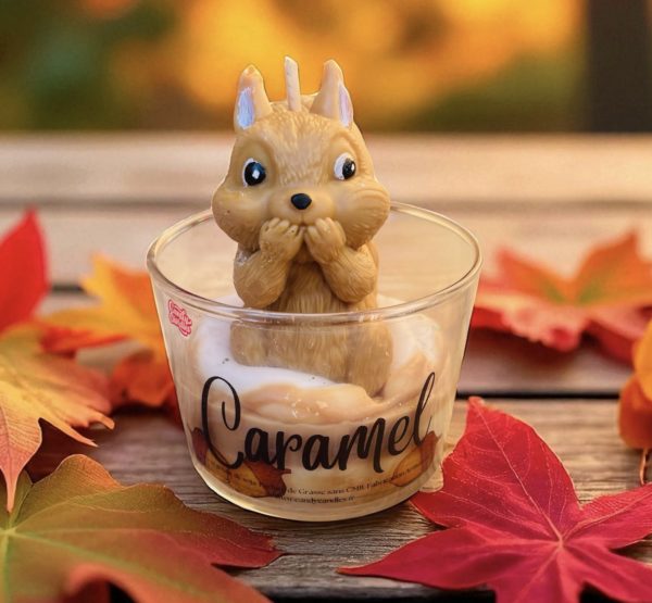 Bougie Gourmande parfum  Caramel