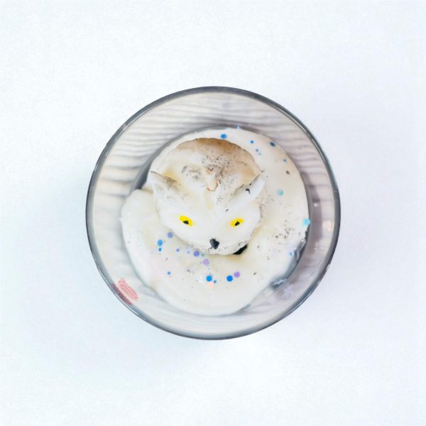 Bougie Gourmande Chouette des neiges / Cachemire et Soie – Image 2