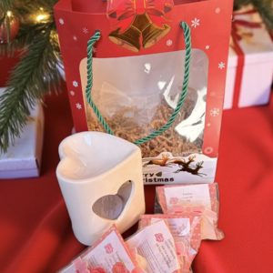 Coffret  Brûleur Coeur + 4 fondants parfumés