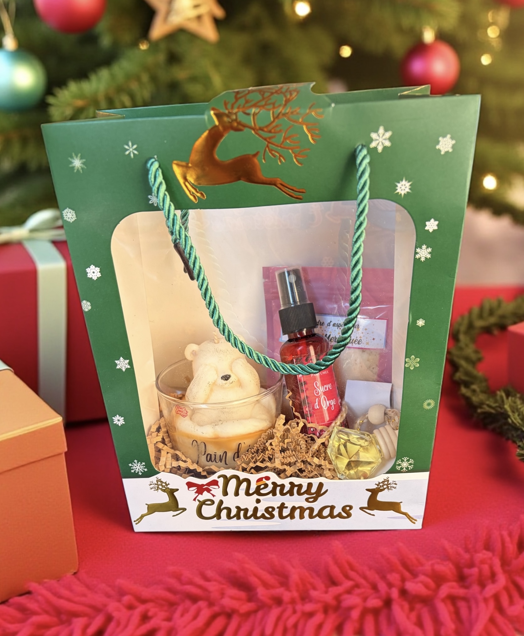 Coffret Douceur de Noël Bougie grand format – Image 2