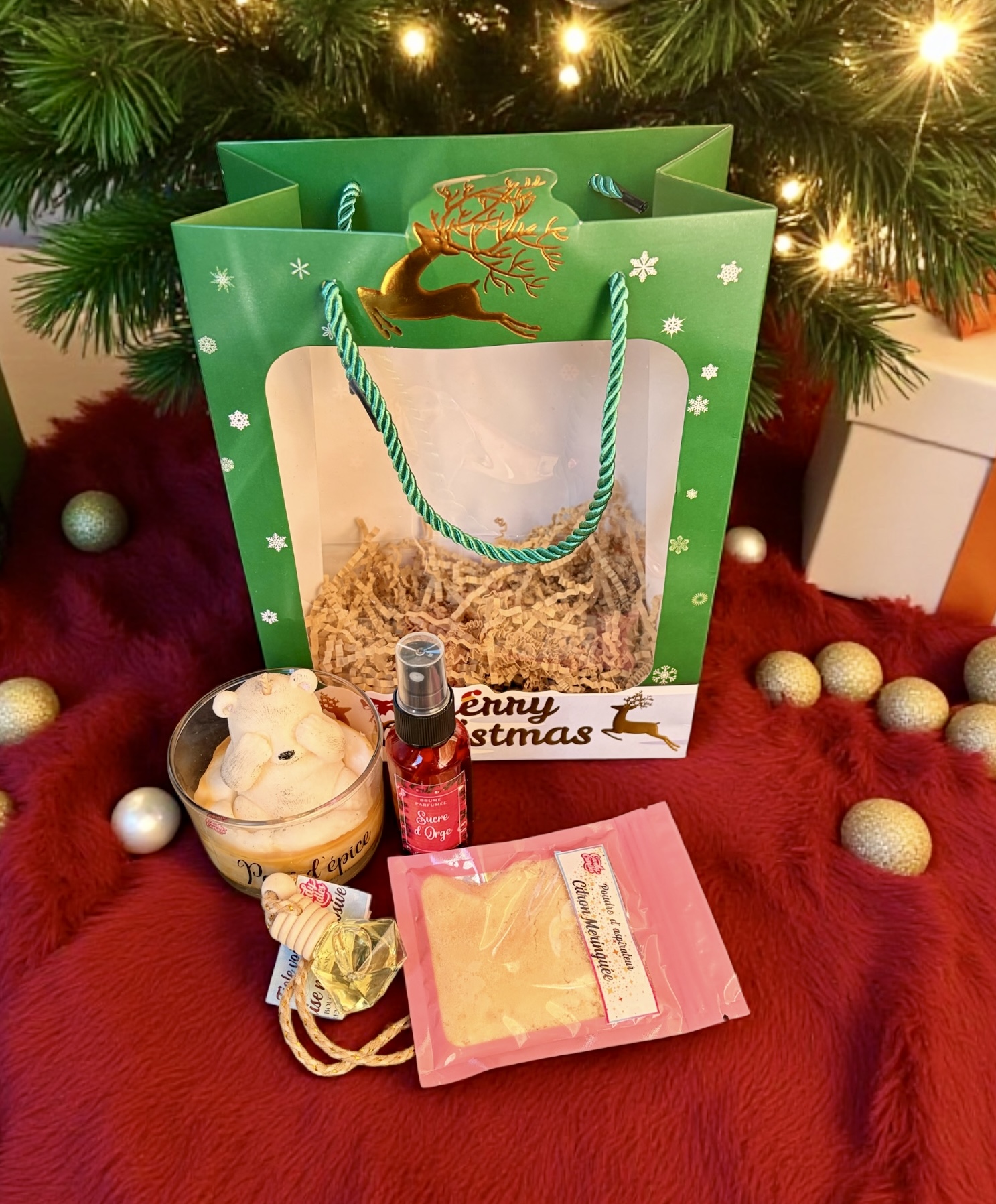 Coffret Douceur de Noël Bougie grand format
