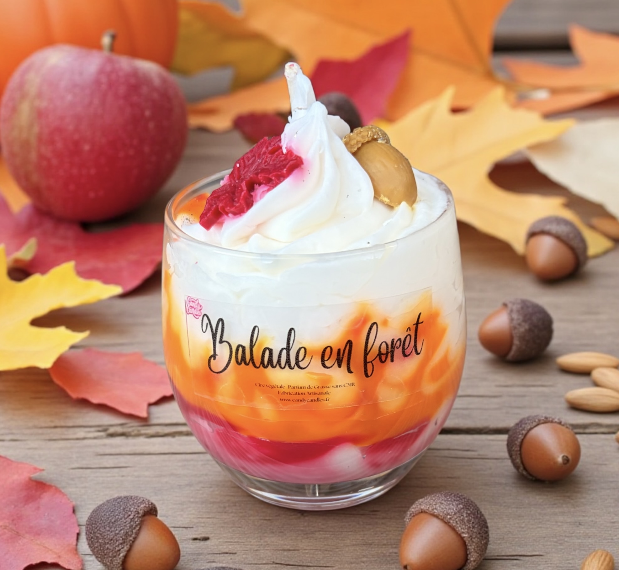 Bougie Gourmande parfum Balade en forêt