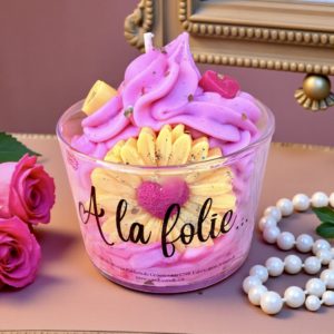 Bougie Gourmande A la folie / Musc blanc