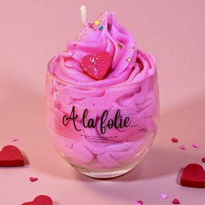 Bougie Gourmande A la folie / Musc blanc