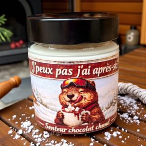 Bougie j'peux pas j'ai après ski 110G chocolat chaud