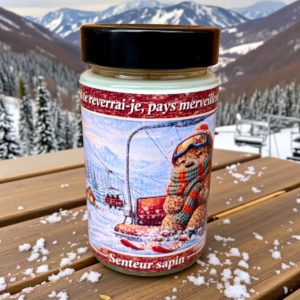 Bougie Quand te reverrai-je, pays merveilleux 180G Senteur Sapin