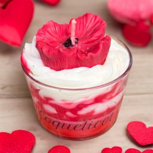 Bougie Gourmande Coquelicot Personnalisable