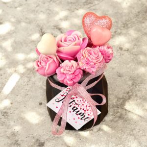 Bouquet Fondants parfumés Rose / Senteur Fleur de Coton