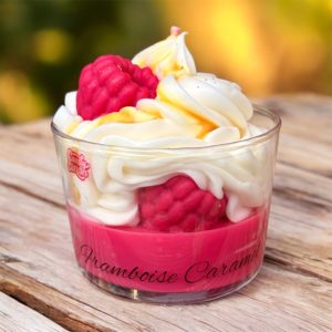 Bougie Gourmande Framboise Caramel