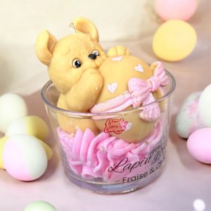 Bougie Gourmande Fraise Chamallow