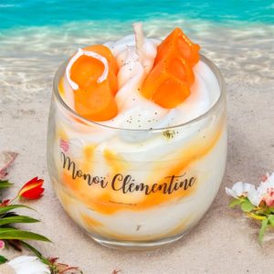 Bougie Gourmande parfum Monoï Clémentine