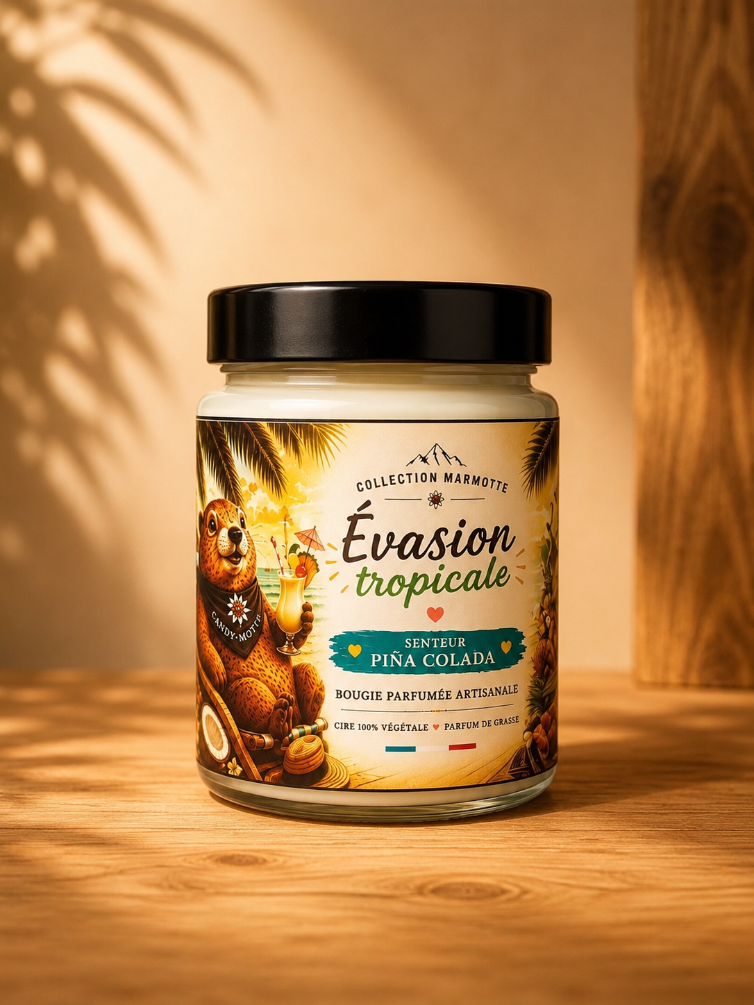 Bougie Evasion Tropicale 180G Senteur Pinacolada